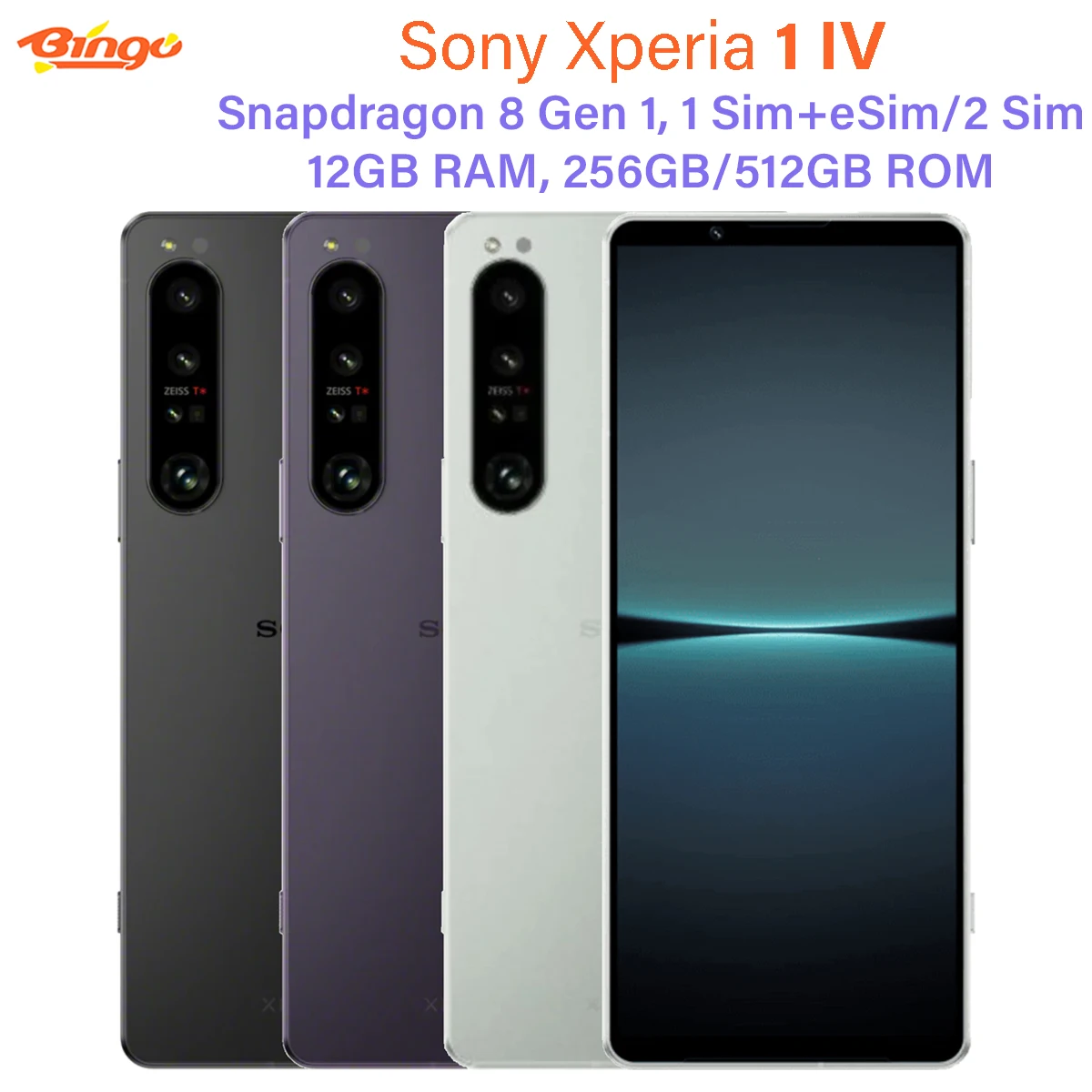 Sony Xperia 1 IV 5G XQ-CT54/CT72 256G/512G Original Cell phone 6.5