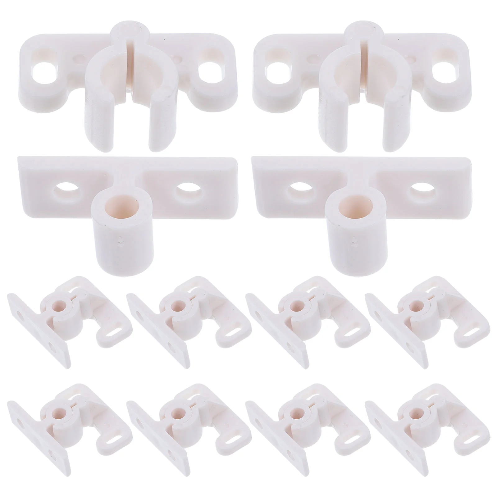 

12 Pcs Cabinet Door Buckle Ball Catch Hooks Bumper Jig Latches Doors Furniture Tension Plastic Catches