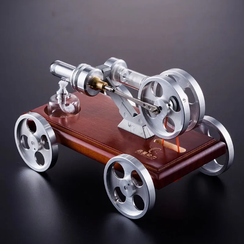 Sterling engine model, car power source drive, energy-saving and environmentally friendly model, toys, gifts and ornaments