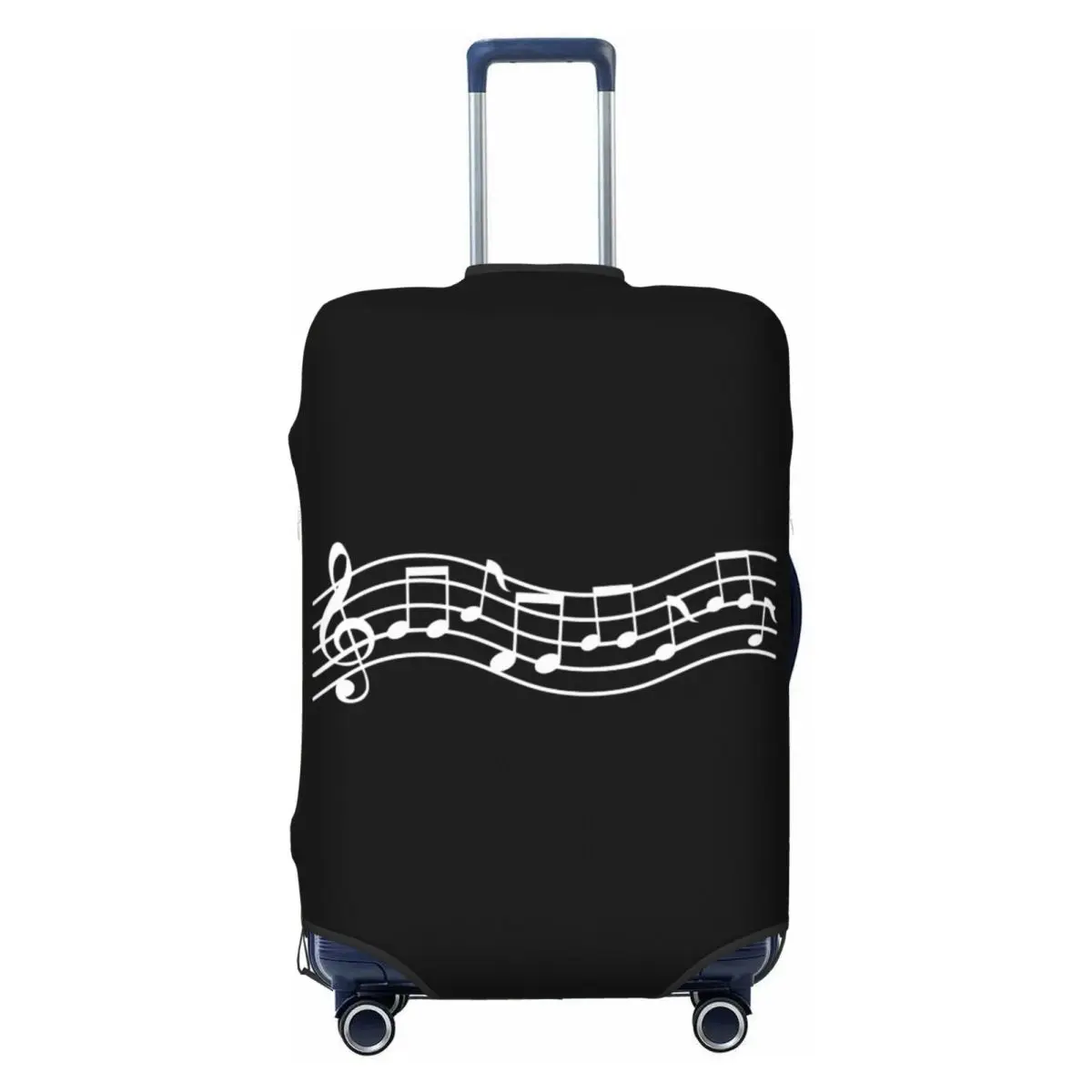 Custom Musical Festival Music Note Luggage Cover Protector Fashion Travel Suitcase Protective Cover for 18-32 Inch