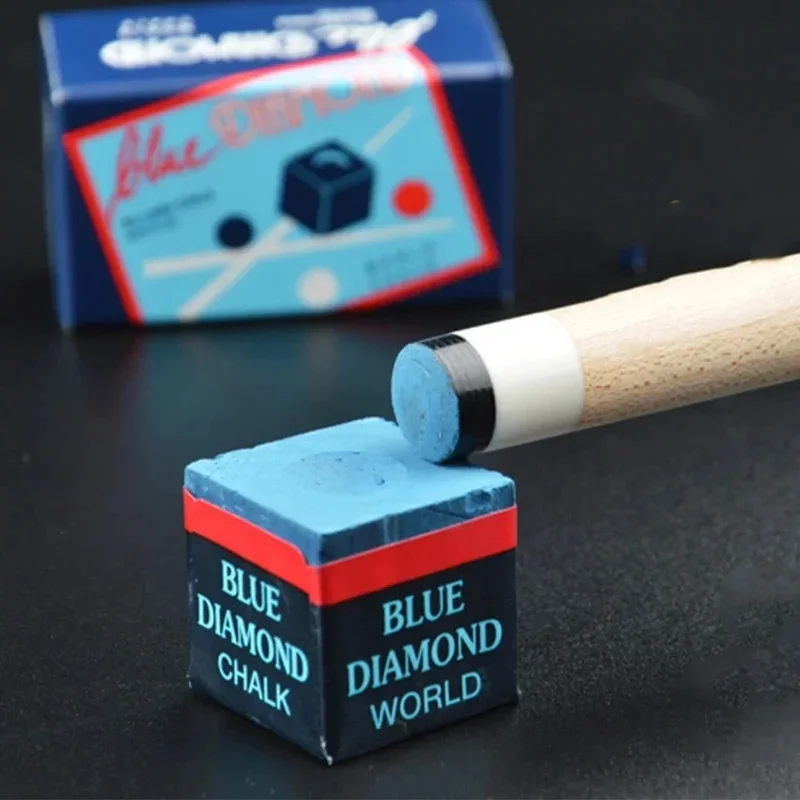 2Pcs Professional Billiard Cue Chalk Durable Billiards Club Chocolate Powder Universal Strong Adhesion Billiards Accessories