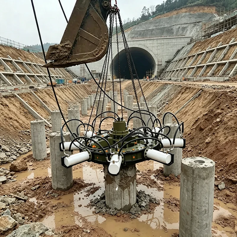 Modular Assembly Hydraulic Pile Breaker Professional Equipment For Infrastructure Pile Work
