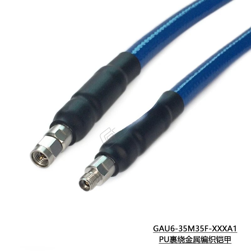 3.5mm Male To 3.5mm Female Super Flexible Cable GT210P 26.5GHz Armored GAU6