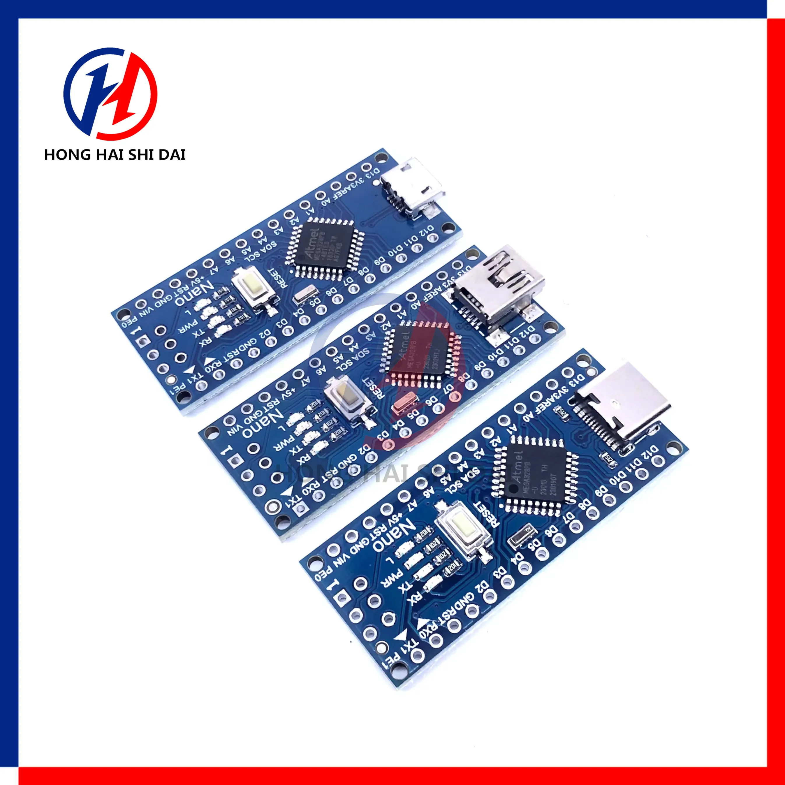 Type-C USB Nano Controller with Bootloader, Compatible with Nano 3.0, CH340, USB Driver, Original IC, ATMEGA328P, 16Mhz