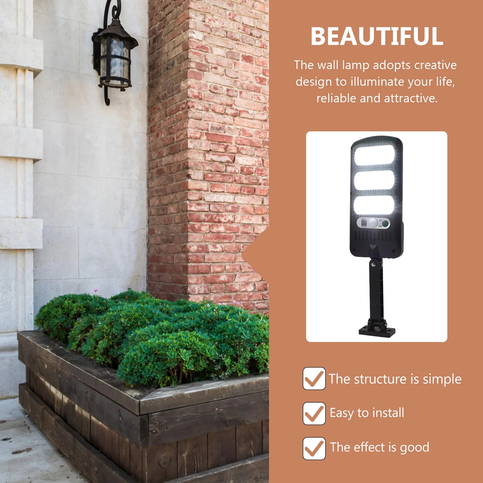 1-セットソーラーストリートウォールライトモダンなシンプルなデザイン屋外庭庭フェンス装飾-led-ランプ暖かい雰囲気安全な夜