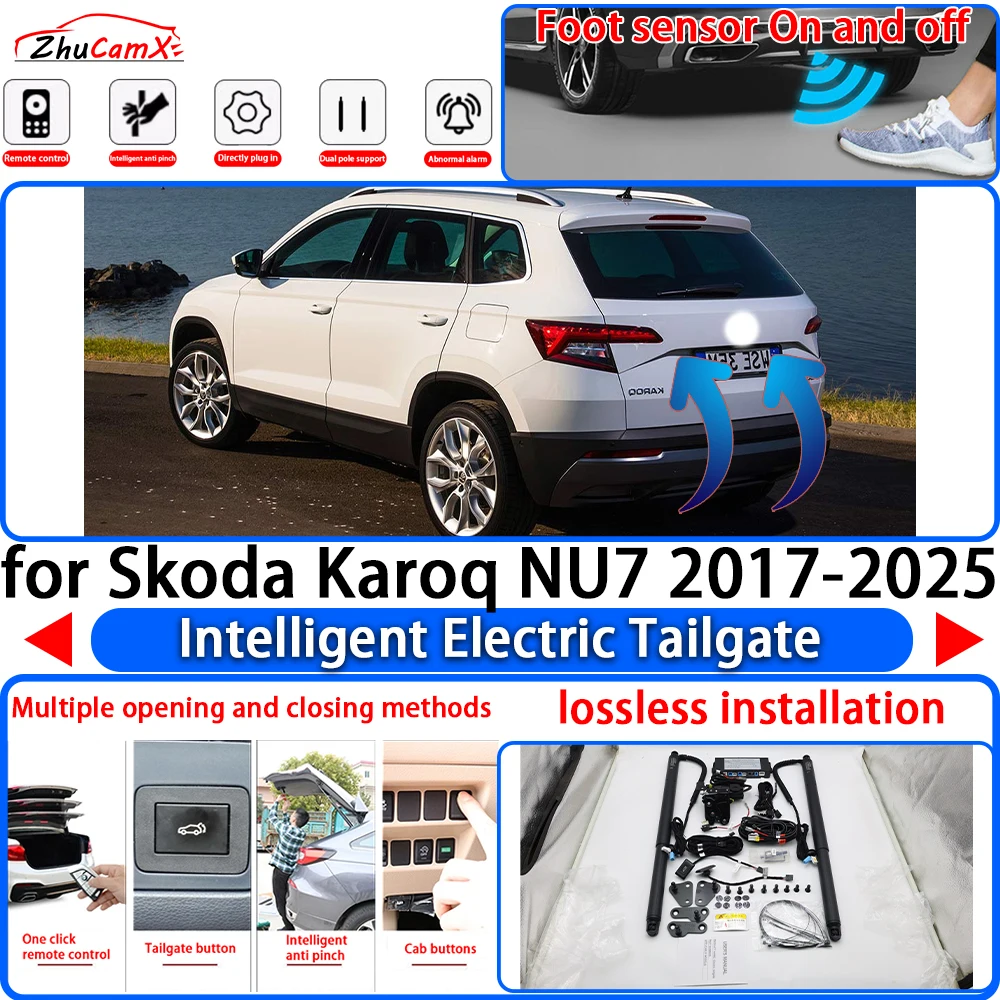 

ZhuCamX for Skoda Karoq NU7 2017-2025 OEM Power Liftgate Trunk Electric Suction Tailgate Intelligent Tail Gate Lift Strut System