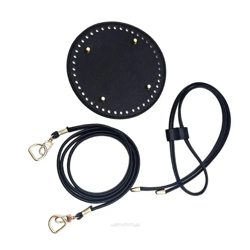 X5XA حقيبة ظهر مصنوعة من جلد البولي يوريثان، أدوات صنع حقائب كروشيه منسوجة يدويًا، حقيبة برباط سفلي