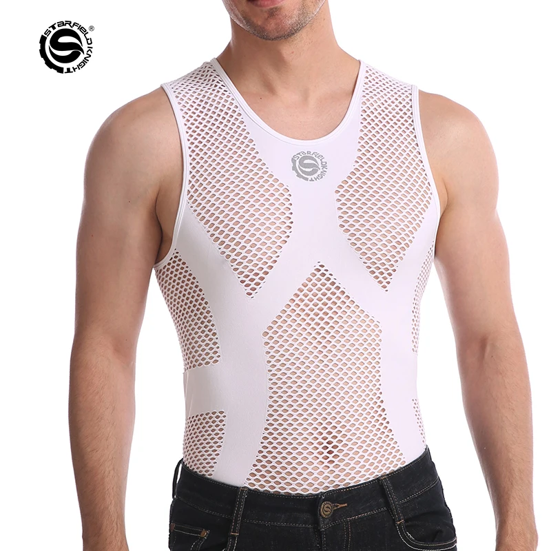 Star Field Knight Mesh perspire Base Shirt Vest Summer Breathable Men's Clothing Motorcycle Quick Drying Underwear Sweatshirt