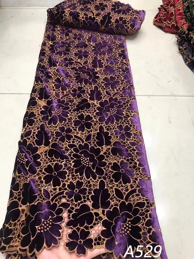 قماش دانتيل حبل جبير ، تطريز أفريقي ، شبكة فرنسية ، جودة عالية ، فستان ذاتي الصنع ، A529 ، أحدث ، 5 ياردة ، 24 #2