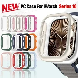 Capa protetora para pc, para apple watch série 10, 46mm 42mm, oca, dura, para iwatch s10 42/46mm, acessórios de capa protetora