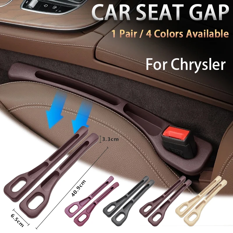 Assento de carro Gap Plug Strip, Assento Lateral Gap Armazenamento, Ferramentas Organizadoras para Chrysler 300c Pacifica PT Cruiser Grand Country Voyager Town C