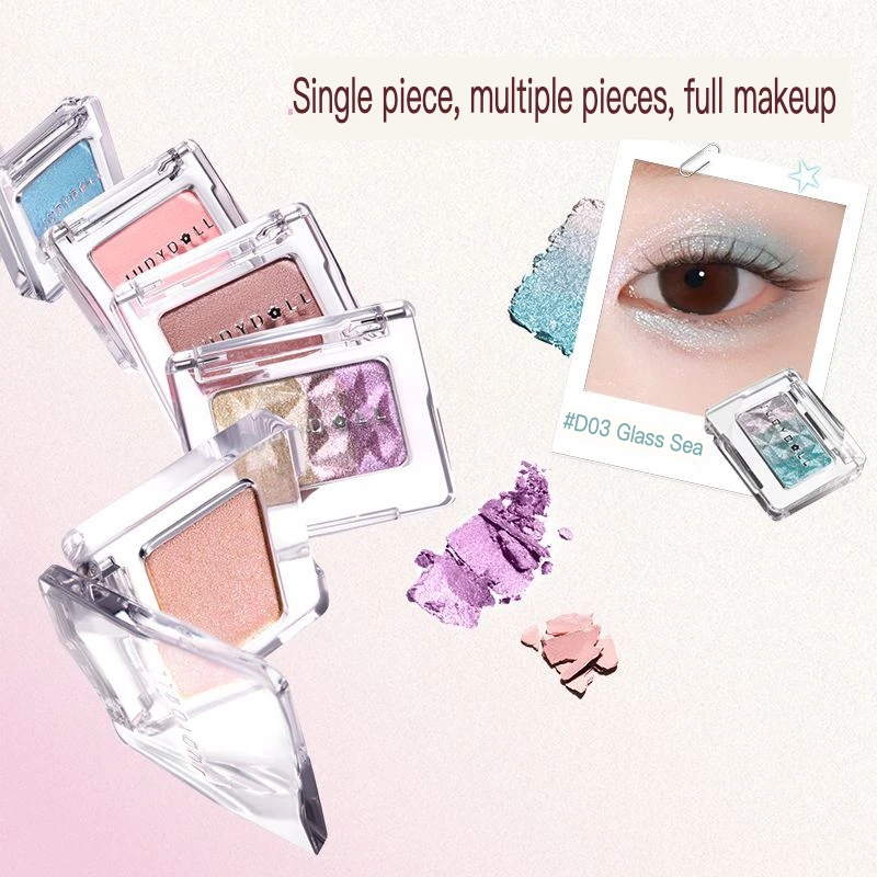 Orange Single-color Eyeshadow Matte Daily Makeup For Beginners, Pearlescent Light Makeup Glitter, Daily Delicate