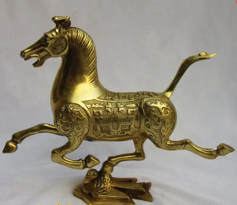 Pure copper Horse riding Chebi Ornament