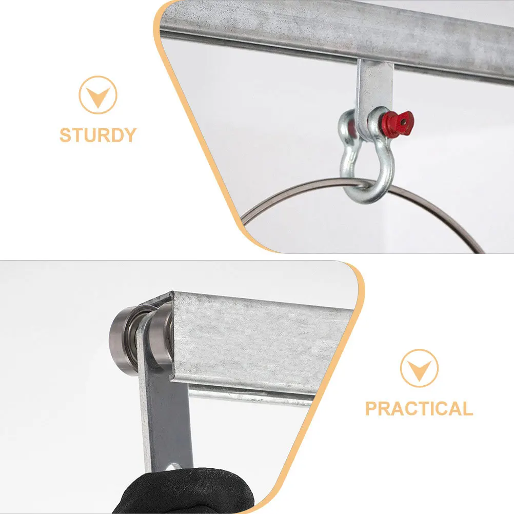 

2Pcs Sliding Door Roller Heavy Duty Steel Double Wheel Trolley Assembly Smooth Operation for Window Closet Door Replacement