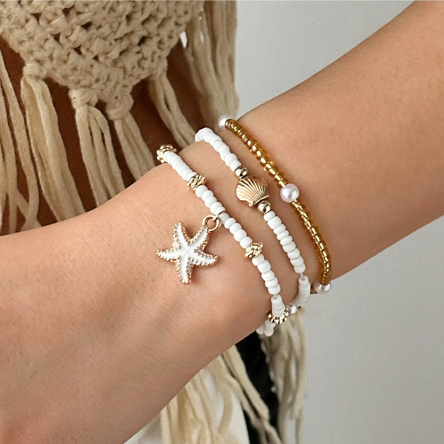 Новый комплект пляжных украшен – обзор и цена Beaded Anklet Chain