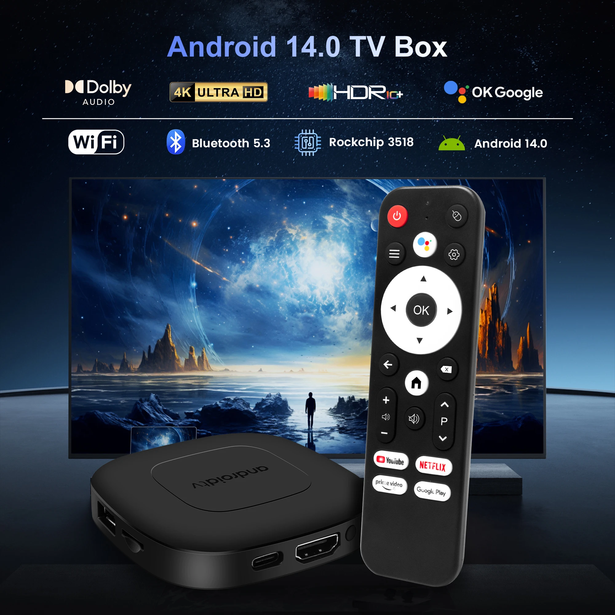 스마트 TV 박스 안드로이드 14.0 와이파이 블루투스 - Home Cinema Media Player 리뷰 및 가격