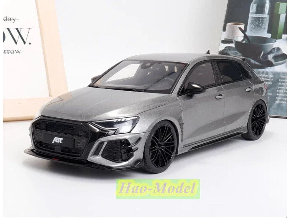 GT Spirit 1/18 For Audi RS3-R ABT Resin Diecast Model Car Kids Toys Boys Birthday Gifts Hobby Display Collection Ornaments Gray