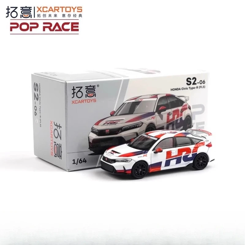 

Литой под давлением POPRACE масштаб 1/64 Honda Civic Type-RFL5 гоночный сплав модель автомобиля Коллекционная игрушка в подарок сувенир дисплей орнамент