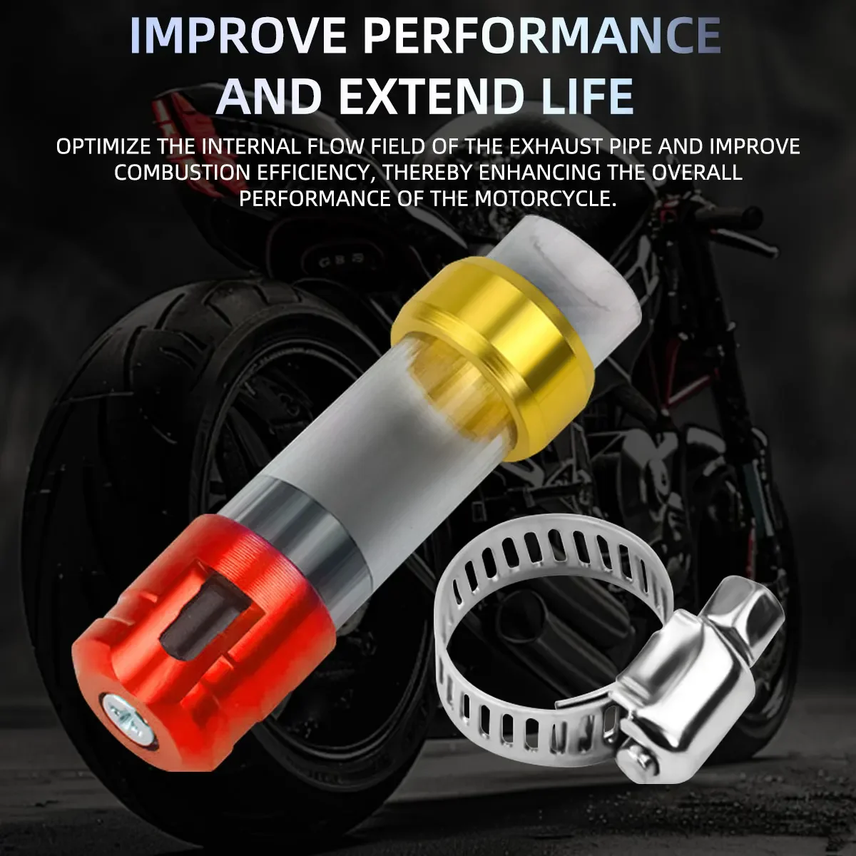 CLICK Motorcycle Air Filter Drain Tube Head Use CNC Alloy Motor ATV UTV Accessories Aluminum Alloy Head Plug Gas Exhaust image 4