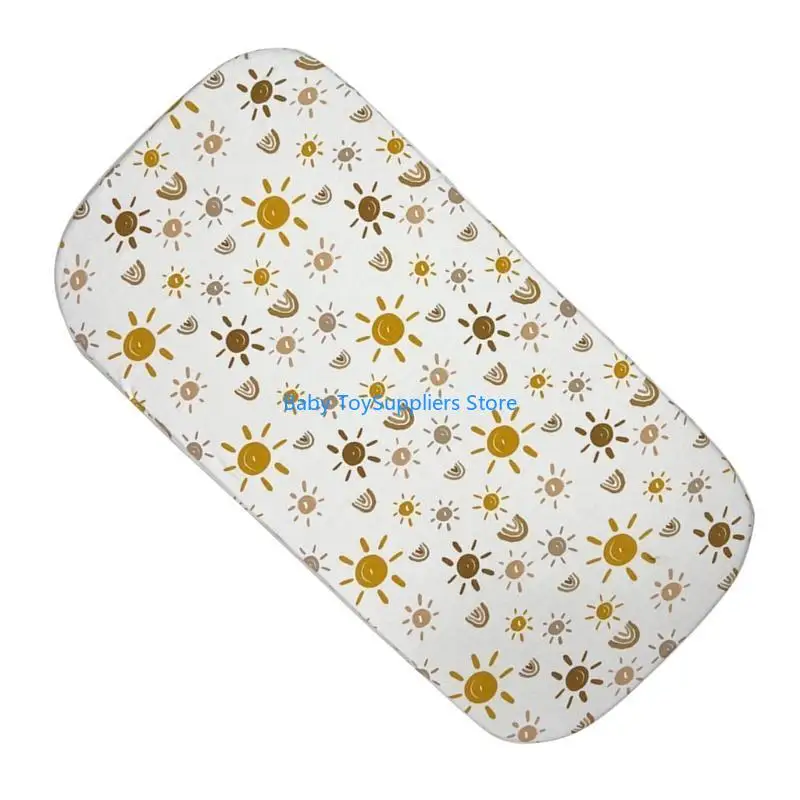 R1WF Baby BASSINET SHOET SHOET NEBLORNS تغيير غطاء لوحة مريح ملاءمة ملاءمة جميلة حامي علبة مرتبة مطبوعة
