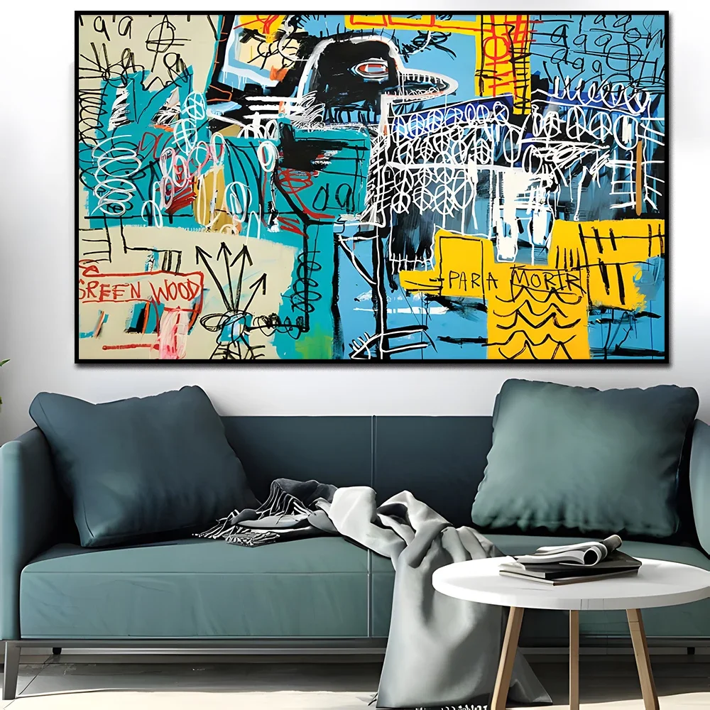 Graffiti Abstract Art Canvas Poster Surrealist Avant-Garde Wall Art Painting Print Picture Shop Restaurant Home Room Decor Mural