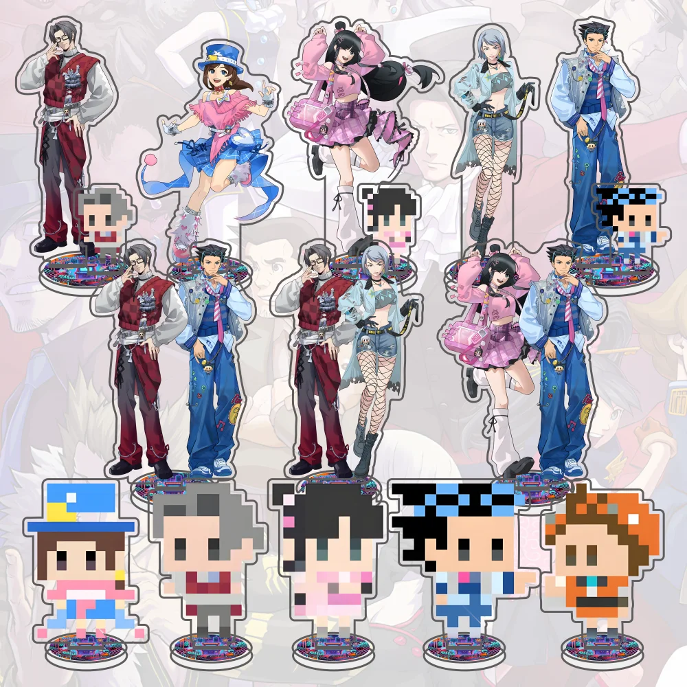 Ace Attorney Acrylic Standee Phoenix Wright Miles Edgeworth Maya Fey Anime Character Display Stand Figure Desk Collect Gift keyc