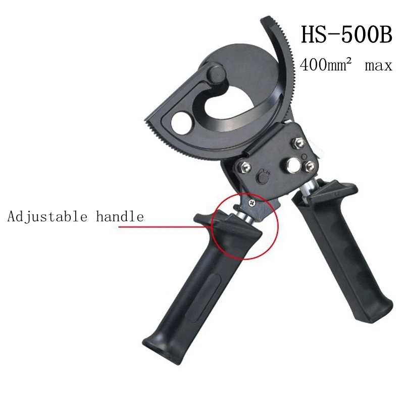 

HS-500B 400mm² J38 J40C 300mm² Ratchet Cable Cutter Germany Design Wire Cutter Plier Not for Cutting Steel Wire