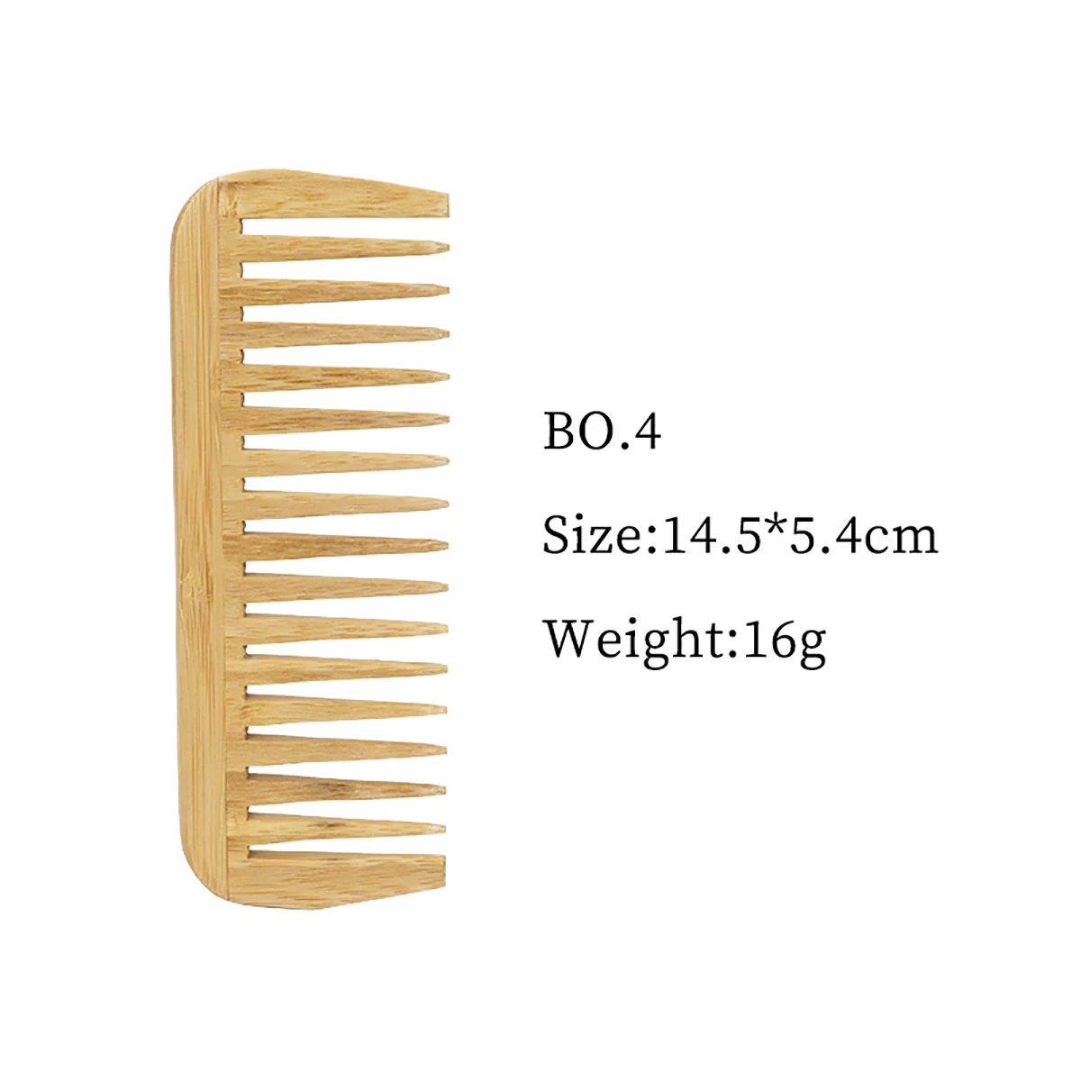1 Stück natürlicher Holzkamm, antistatisch, keine Grate, geeignet für Haar- und Bartstyling, für Haar-Accessoires – Detail 7