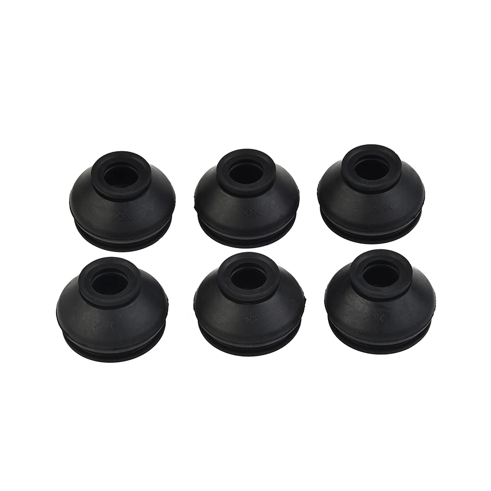 Dust Boot Covers Rubber 6PCS Accessories Ball Joint Ball Joint Boot Black Dust Boots Cover High Quality Parts Portable