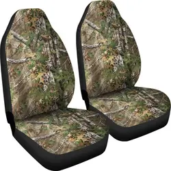 Real Tree Edge Camo Camouflage Car Seat Covers Car Seat Protector Auto Seat Covers Set of 2 Fit Most Vehicle Cars Sedan Truck