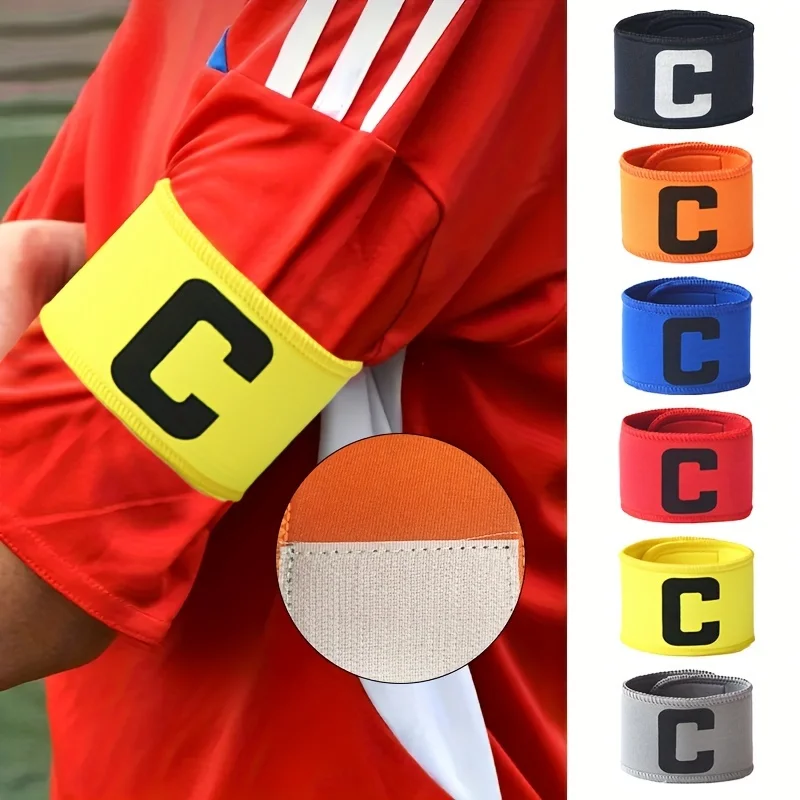 1PCS Bright Color Football Captain Armband Kid Adults Adjustable Soccer Arm Band Competition Soccer Gift Football Training ﻿