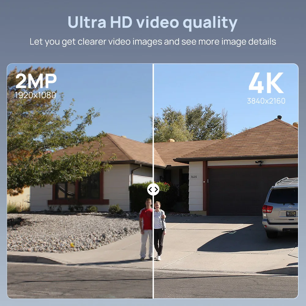 Vikylin 8MP Dome PTZ 5X Zoom IR Night Vision IP Seciruty Camera 2-way Audio Home CCTV IP66 Outdoor Video Surveillance Onvif