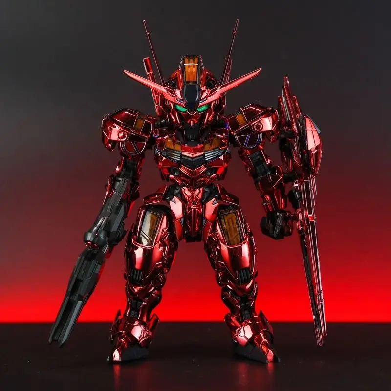 SUPA MGSD Gunpla Aerial Electroplated Chinese Red Assembly Model Kit Action Figure With Halo Effect Parts collectible Toy Gifts view 4