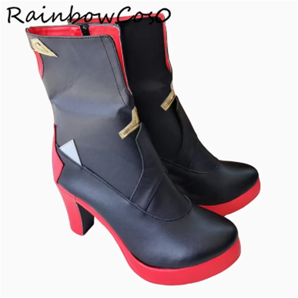 Herrscher of Thunder Honkai Impact 3 Scarpe Cosplay Stivali Gioco Anime Party Halloween RainbowCos0 W4913