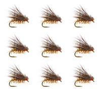10Pcs/Lot Artificial Insect Bait Lure Deer Hair Dry Fly Fishing Lures Soft Sea Bass Trout Fishing Fly Floating Bait Accessories