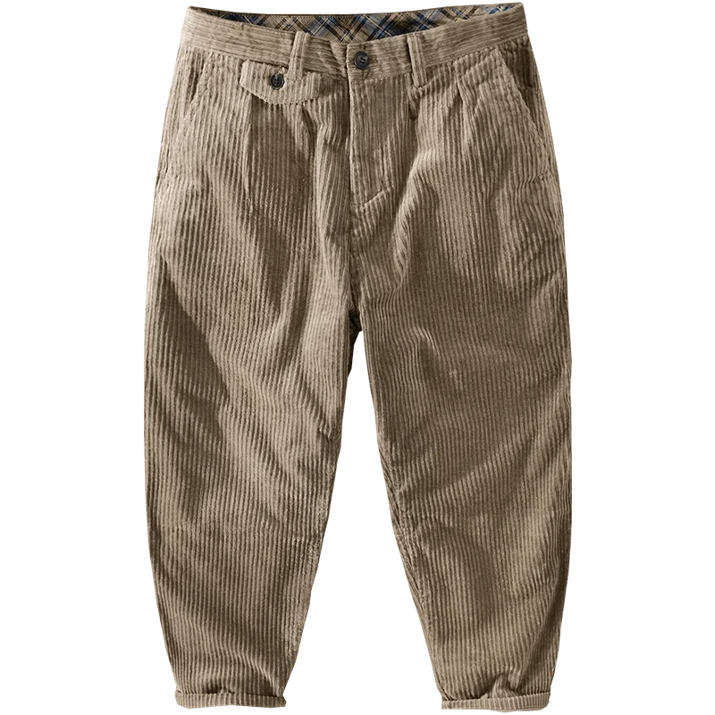 Pantalones de pana de algodón hasta el tobillo de diseñador italiano, Pantalones gruesos de moda de marca para hombre, Pantalones 29-36 Broek Vetement Homme
