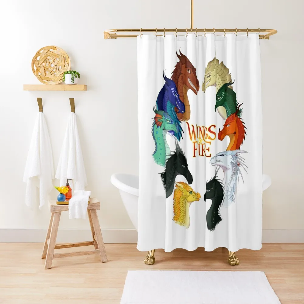 

Wings of Fire - All Together Shower Curtain Shower Bath Bathroom Fabric In The Bathroom Waterproof Bath And Anti-Mold Curtain