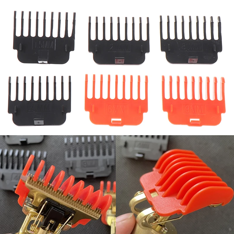 1 Set T9 Sisir Panduan Pelindung Gunting Rambut, Alat Bantu Potong & Styling, Kompatibel dengan 1.5/ 2/ 3/ 4/ 6/ 9mm