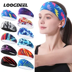 Elastic Yoga Headband Sweat Bandage Sport Head Hair Band Workout Tennis Fitness Jog Basketball Running Sweatband Women Men