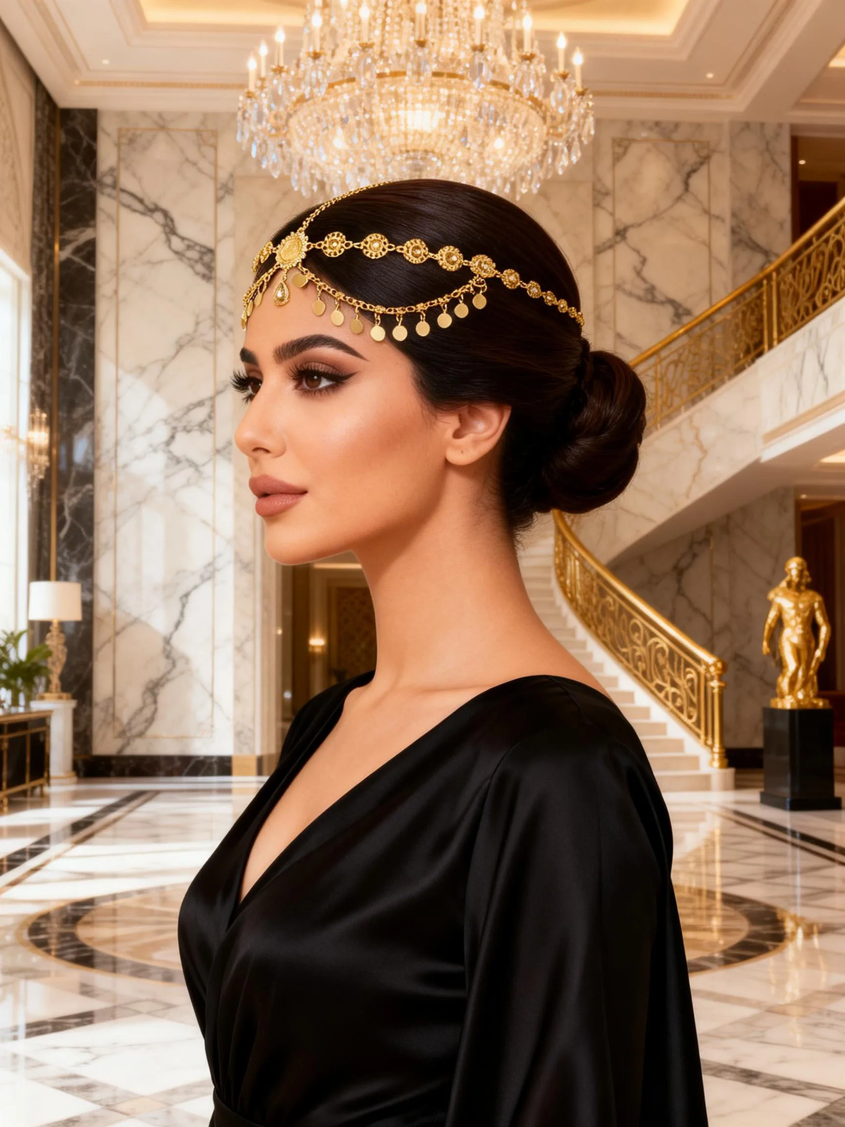 2025 Bohemian Style Women's Headwear Luxury Rhinestone Gemstone Forehead Decor Chain Comfortable Wedding Party Festival image 3