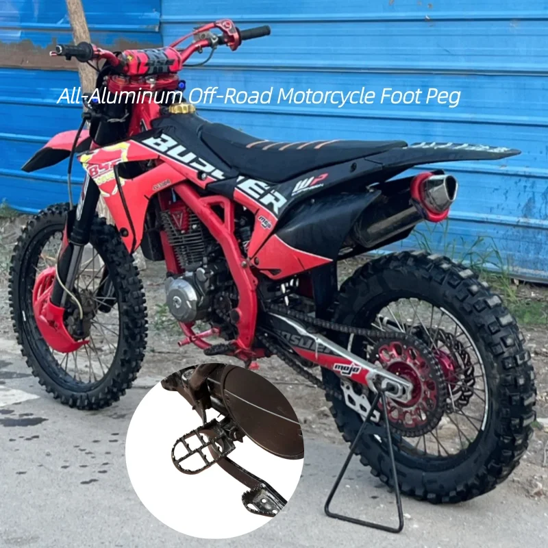 Universal Fit Aluminum Alloy Off-Road Foot Pegs for Huayang, BSE, CQR, Hailing, PW50 Dirt Bike - Aftermarket Replacement Part