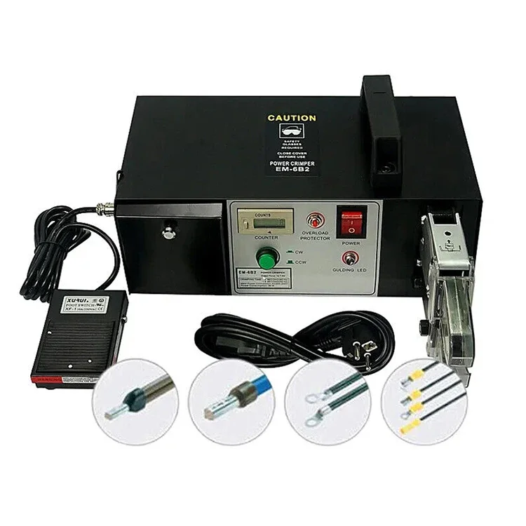 

Semi-Automatic ferrule terminal crimping machine Loose lugs punch machine for pre-insulation tube terminal with replacement mold