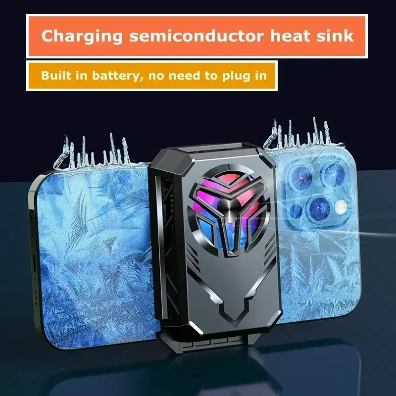 

F30 Smart Phone Back-clip Rechargeable Semiconductor Fast Cooling Radiator for IPhone IOS Android Gaming Accessories Game Cooler