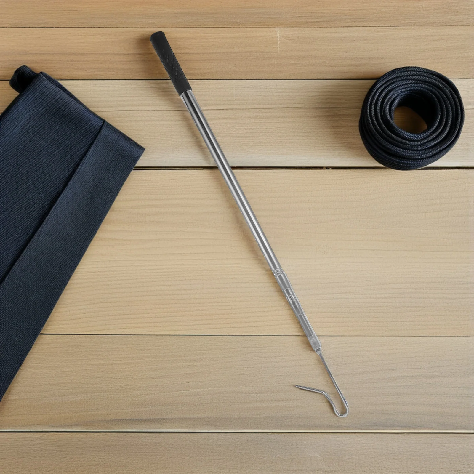 Telescopic Stainless Steel Chicken Catcher Tool Retractable Poultry Leg Hook for Catching Ducks Geese Small Farm Animals