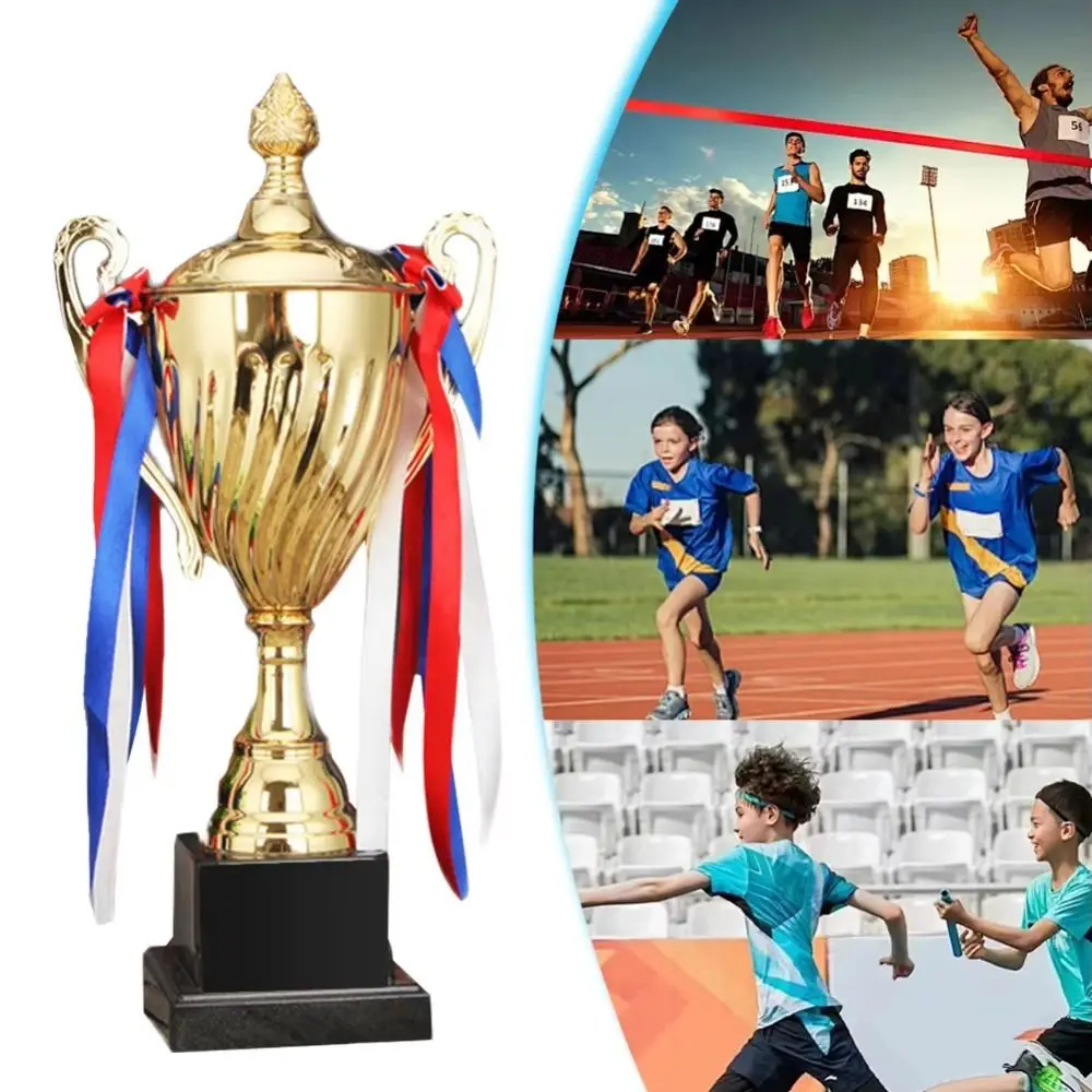 29/33/36cm Gold Trophy Cup Metal Material Large Size Competition Trophy Event Props Height Design First Place Trophies