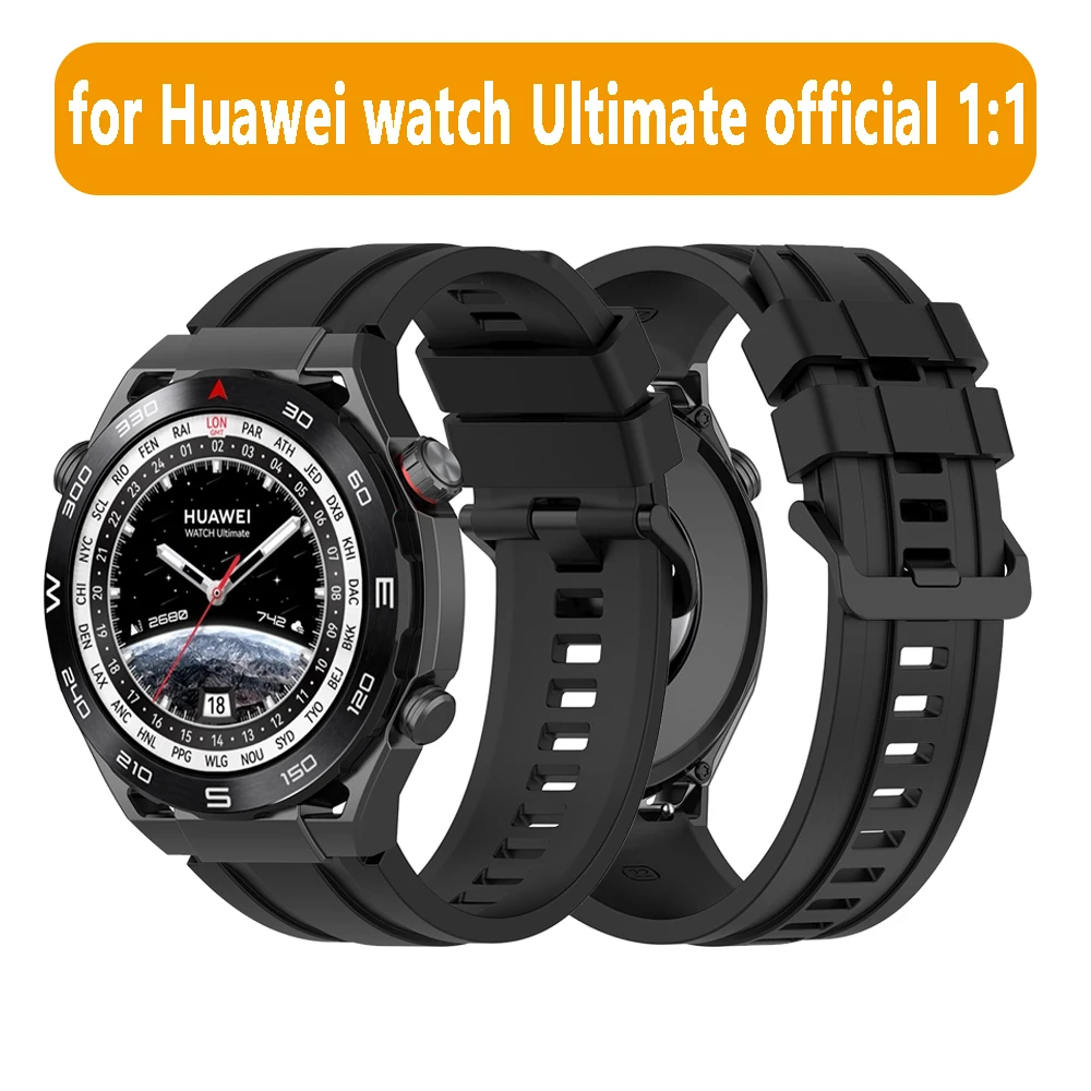 Easyfit Silicone Strap For Huawei Watch Ultimate Smart Watch Official 1:1 Sport watchband Replaceable wristStrap Accessories