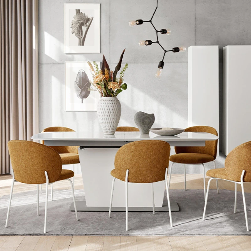 Sillas de comedor ligeras y modernas, muebles para el hogar, escritorio relajante, diseño ergonómico