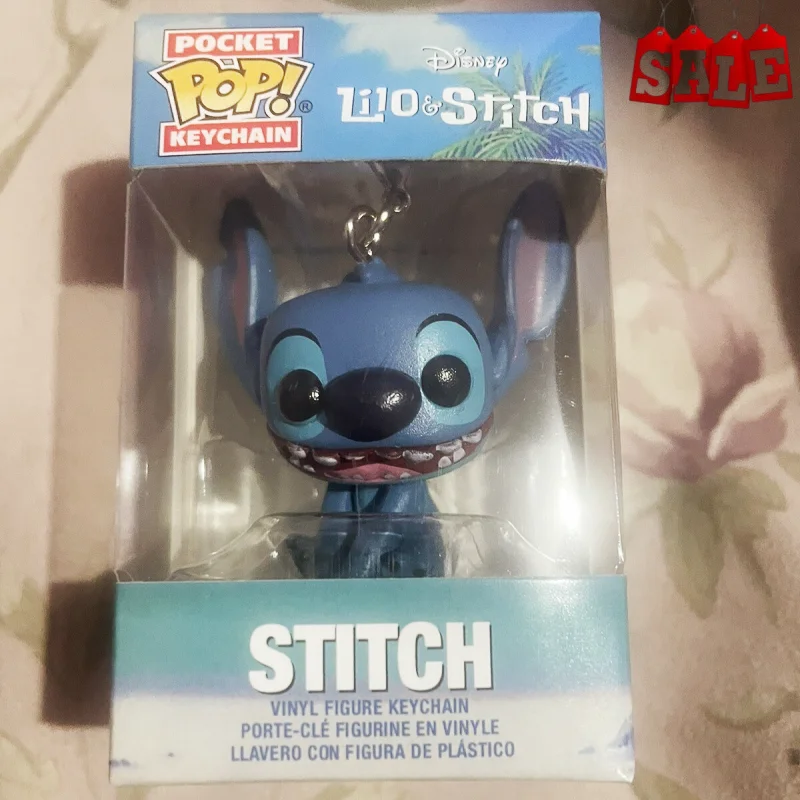 FUNKO Elvis Lilo Angel Stitch Scrump Llavero Summer Stitch 626 Figuras de Acción de Vinilo Coleccionables Juguetes Modelo