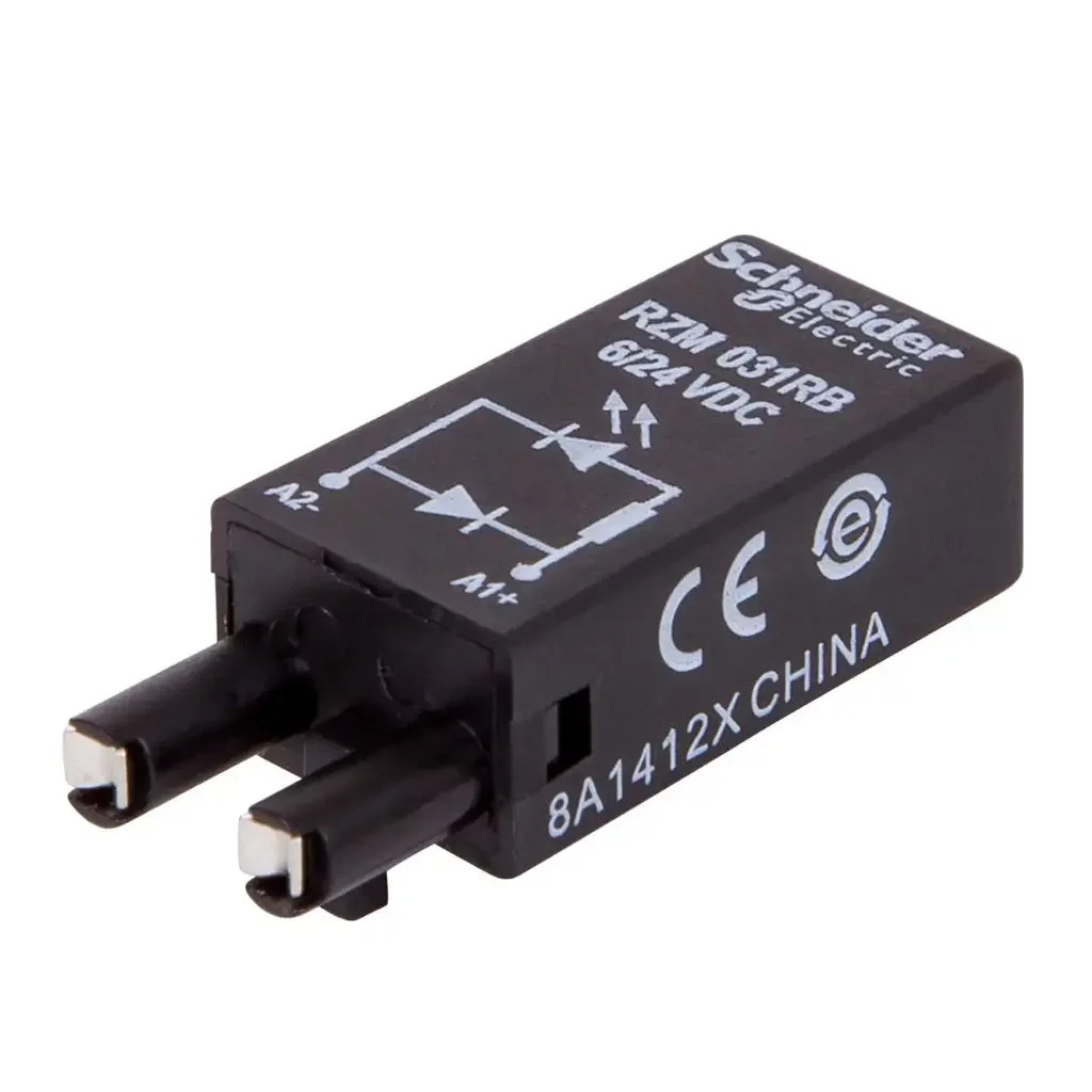 RZM031RB diode + green LED - 6..24 VDC - for RSZ sockets
