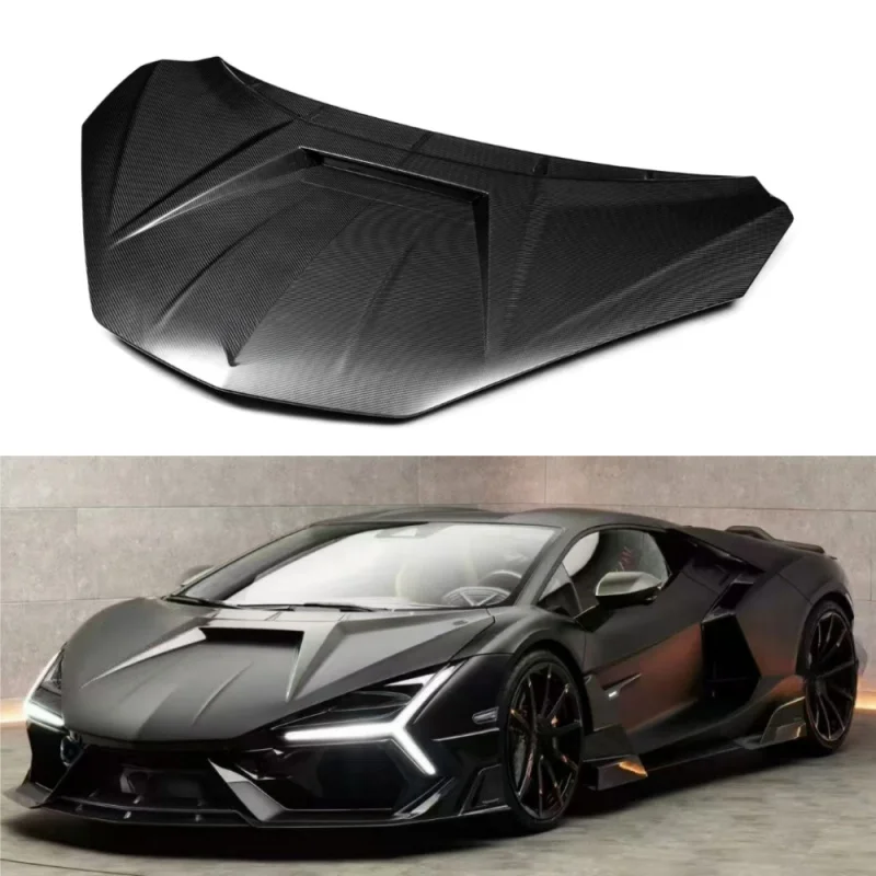 For Lamborghini Revuelto 2023 Dry Carbon Fiber MSY Style Front Bonnet Hood